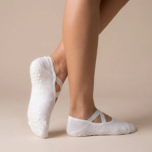 Ballet Grip Socks - Cloud White - eovii